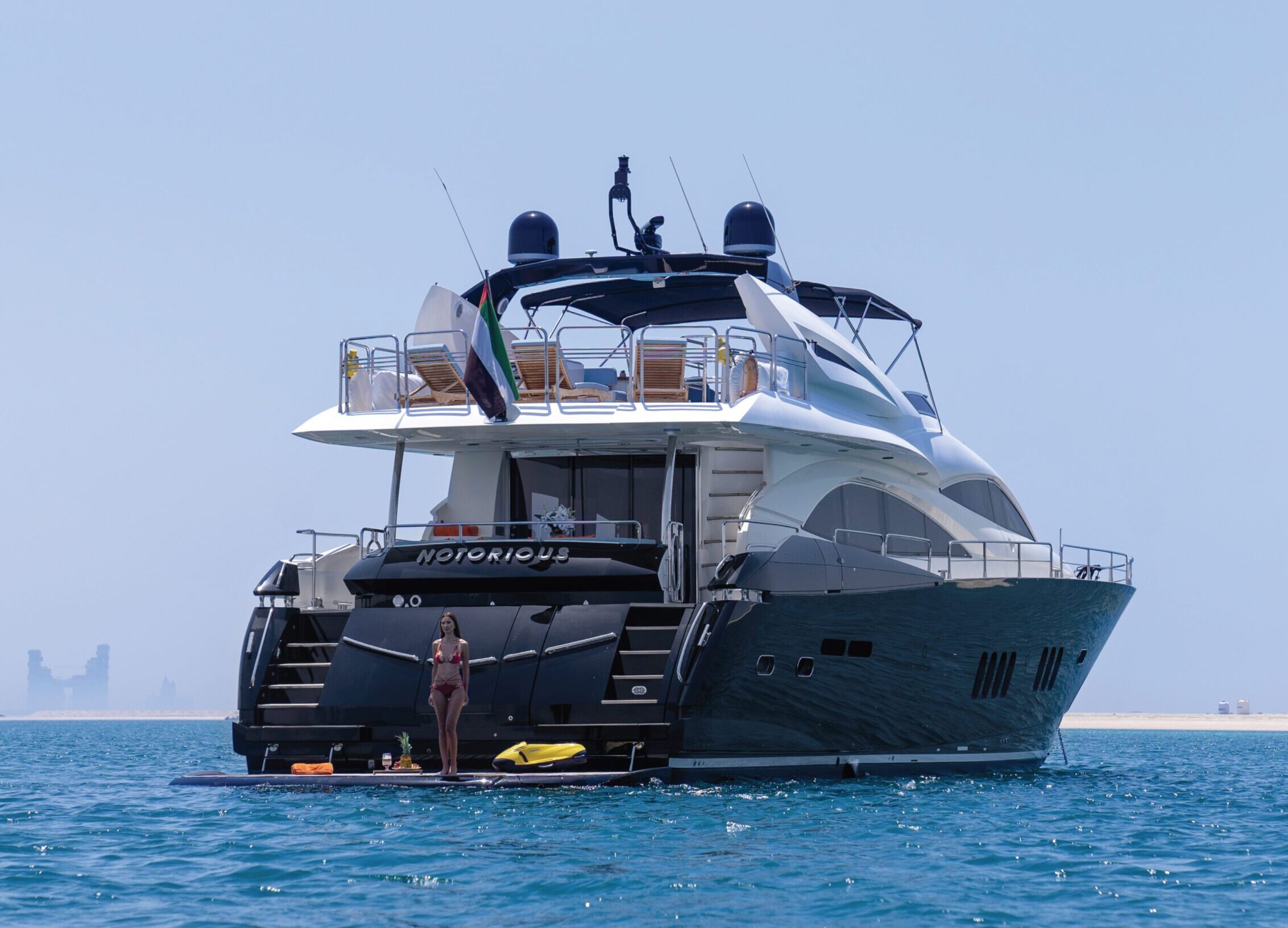 Sunseeker 90 ft. yacht rental Dubai