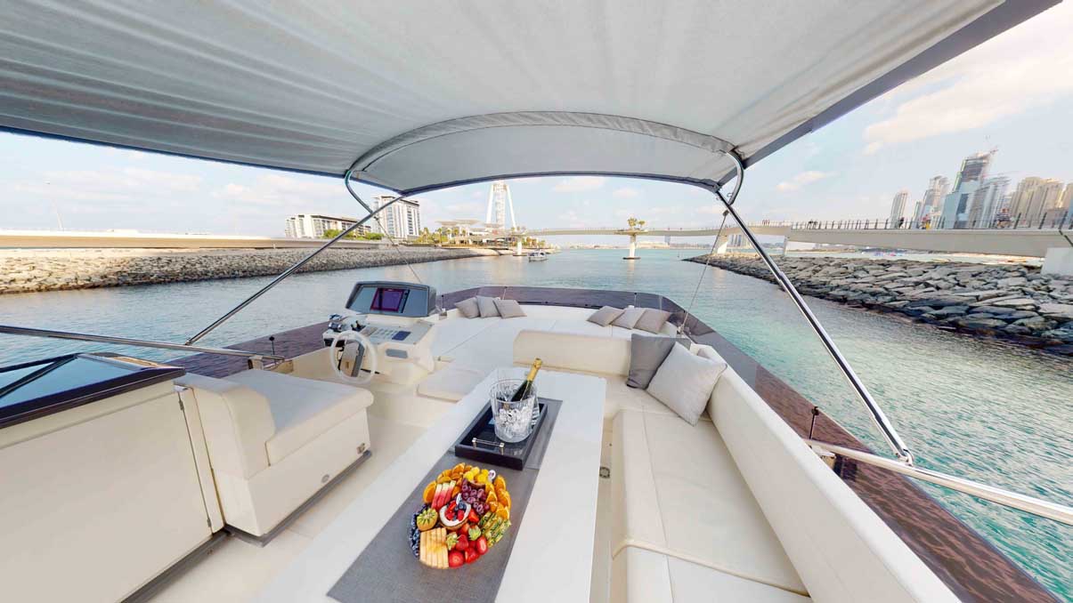 Sunseeker 67 ft. yacht rental Dubai