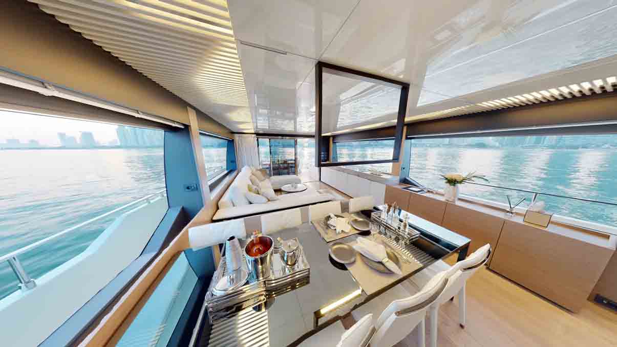 Sunseeker 78 ft. yacht hire Dubai