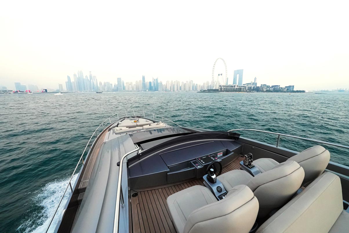Pershing 84 ft. yacht rental Dubai