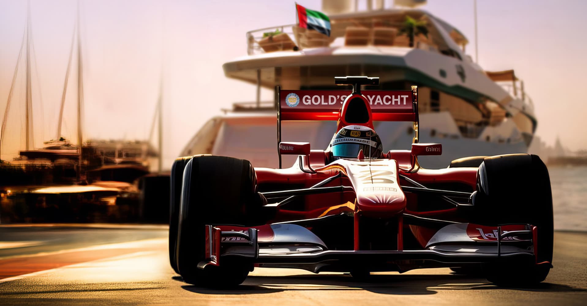 F1 Abu Dhabi from the Yacht